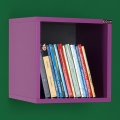 Wall shelf 33x33 cm purple