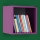 Wall shelf 33x33 cm purple