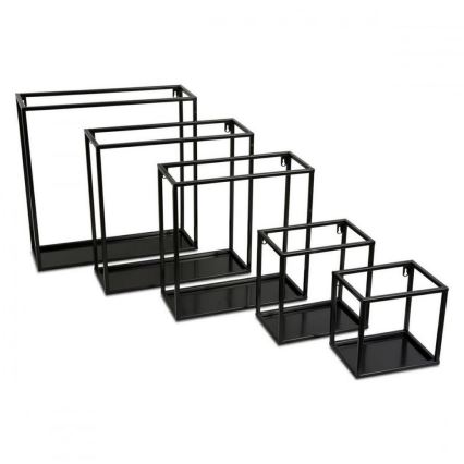 Wall shelf 35x35 cm black