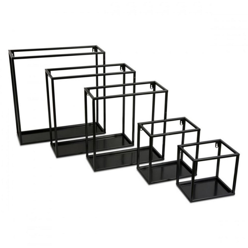 Wall shelf 35x35 cm black