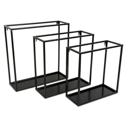 Wall shelf 35x35 cm black