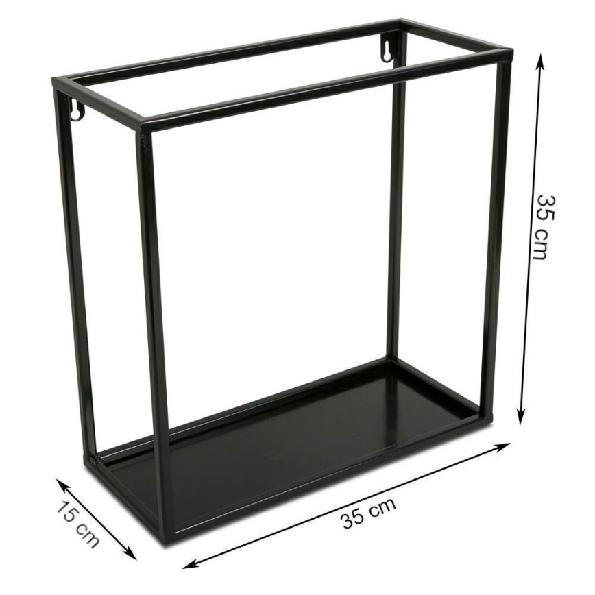 Wall shelf 35x35 cm black
