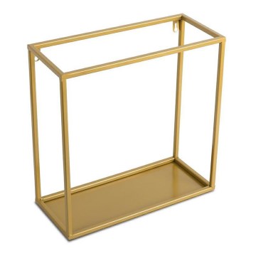 Wall shelf 35x35 cm gold