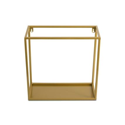 Wall shelf 35x35 cm gold