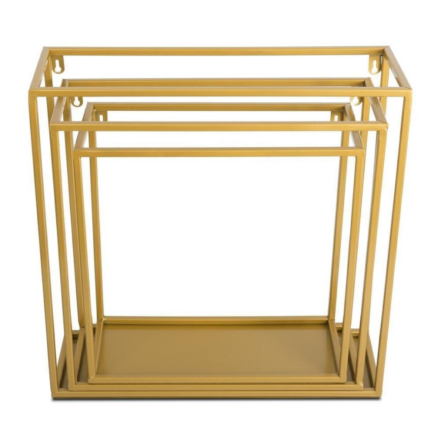 Wall shelf 35x35 cm gold