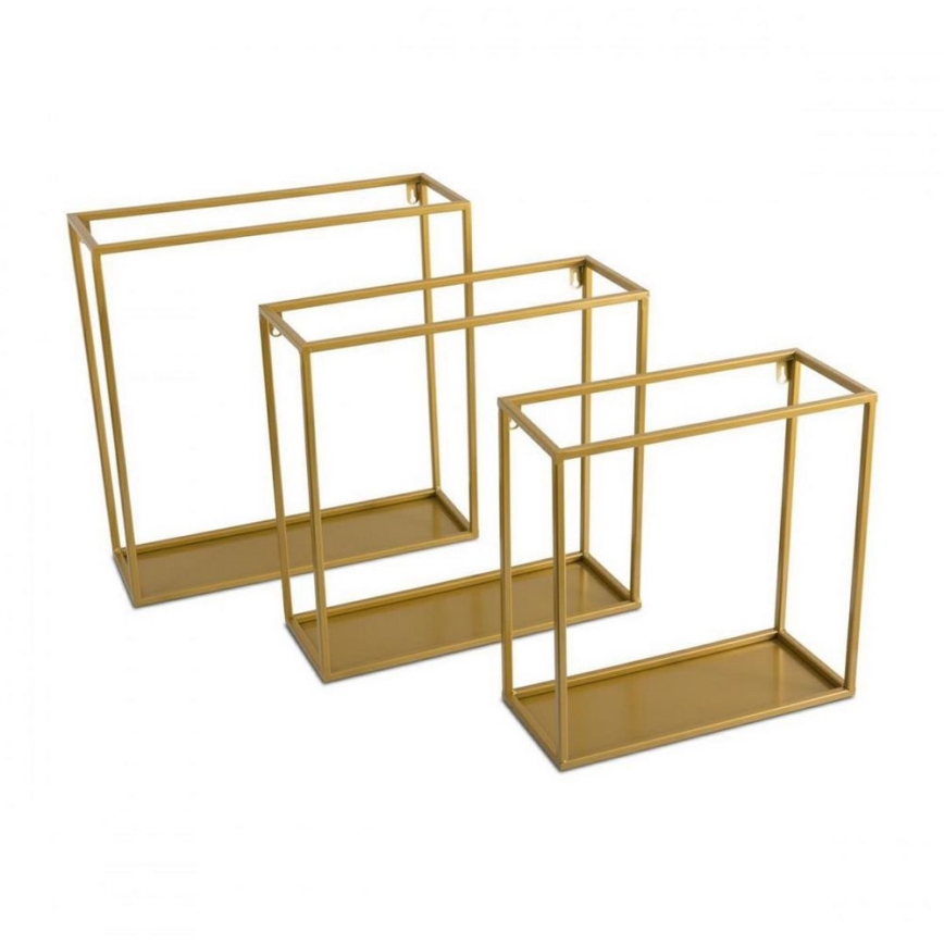 Wall shelf 35x35 cm gold