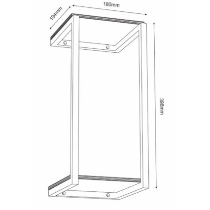 Wall shelf 40x18 cm