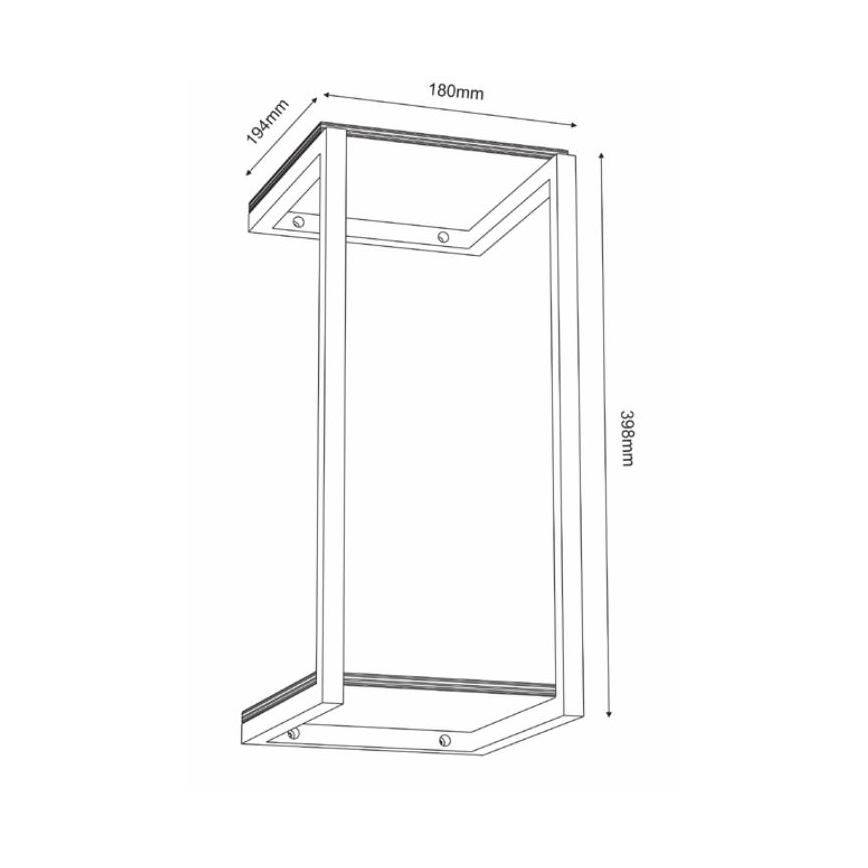Wall shelf 40x18 cm