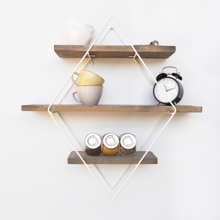 Wall shelf 42x62 cm spruce