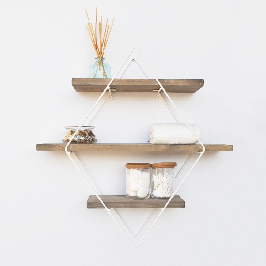 Wall shelf 42x62 cm spruce