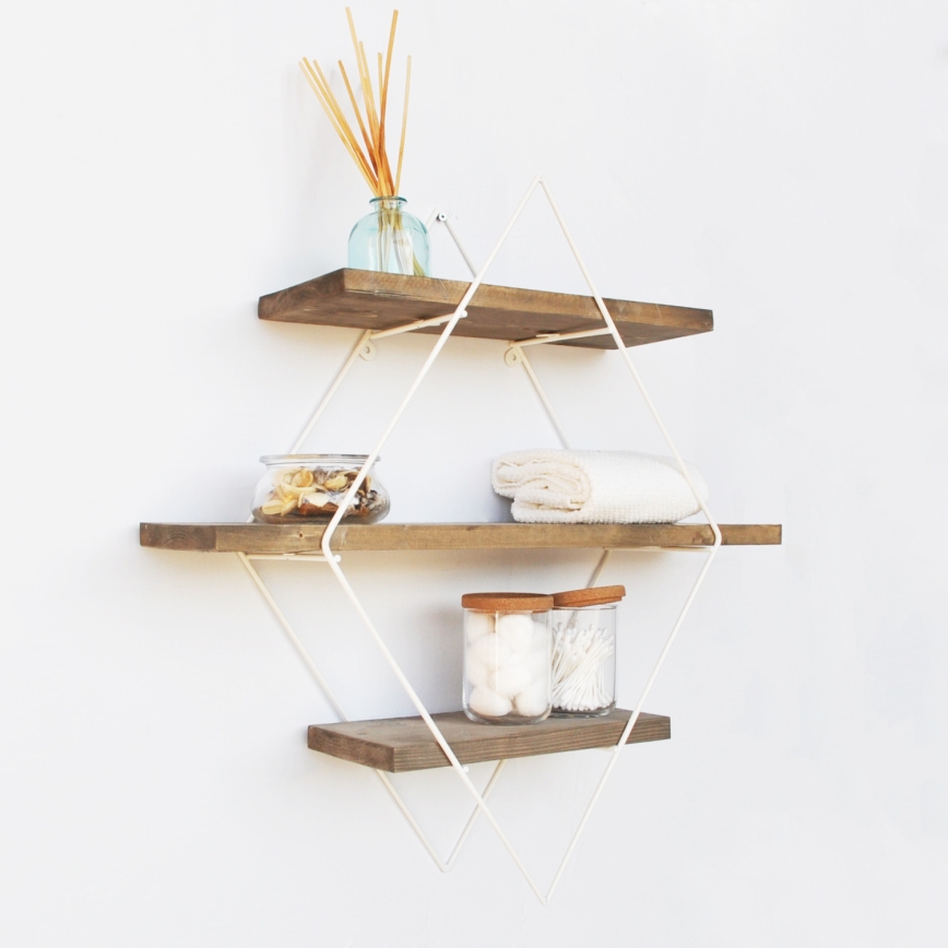 Wall shelf 42x62 cm spruce