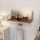Wall shelf 45x16 cm oak/gold