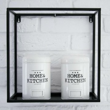 Wall shelf 45x45 cm black