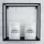 Wall shelf 45x45 cm black