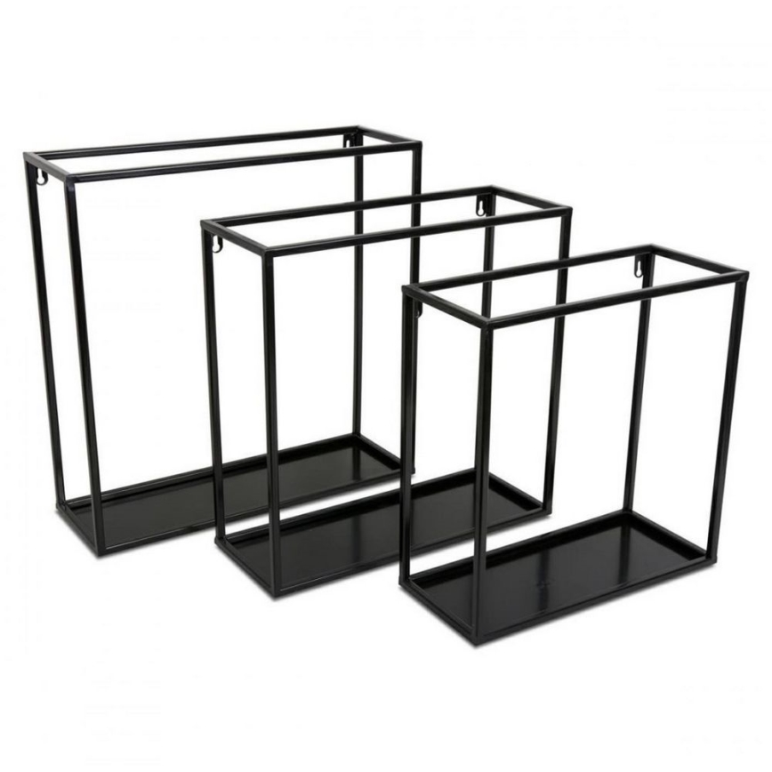 Wall shelf 45x45 cm black