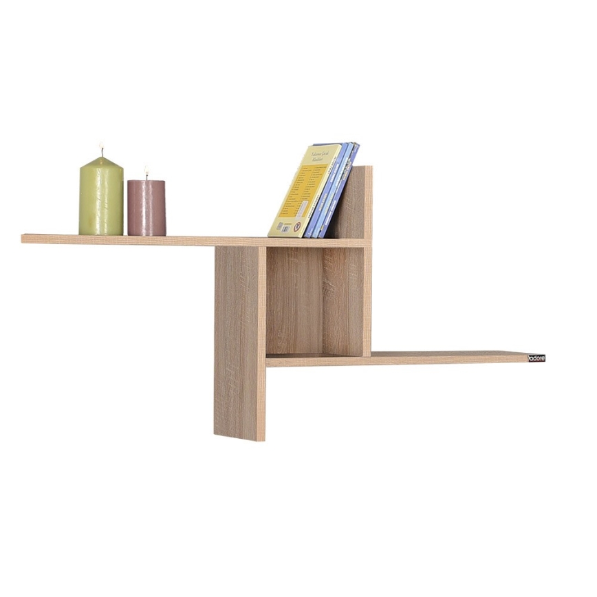 Wall shelf 50x100 cm brown