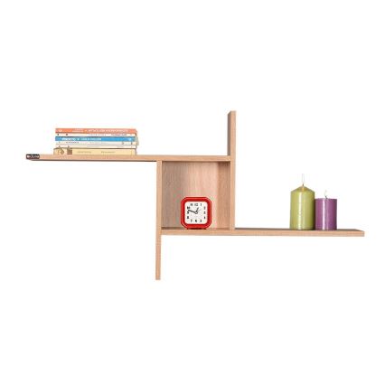 Wall shelf 50x100 cm brown