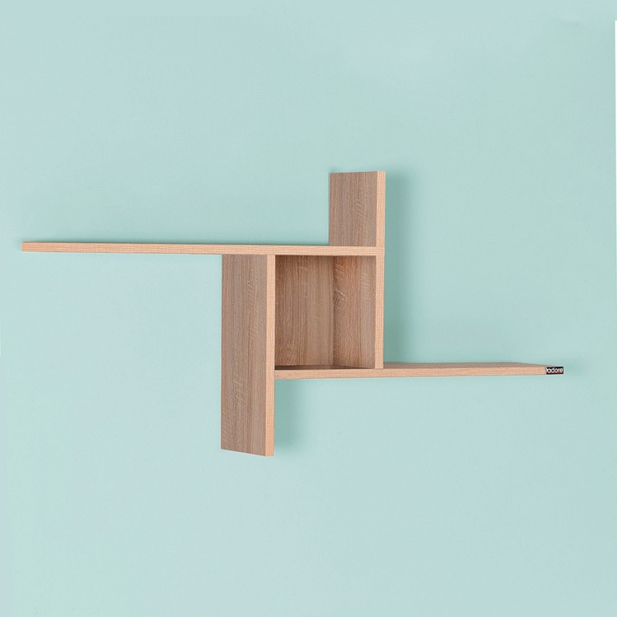Wall shelf 50x100 cm brown