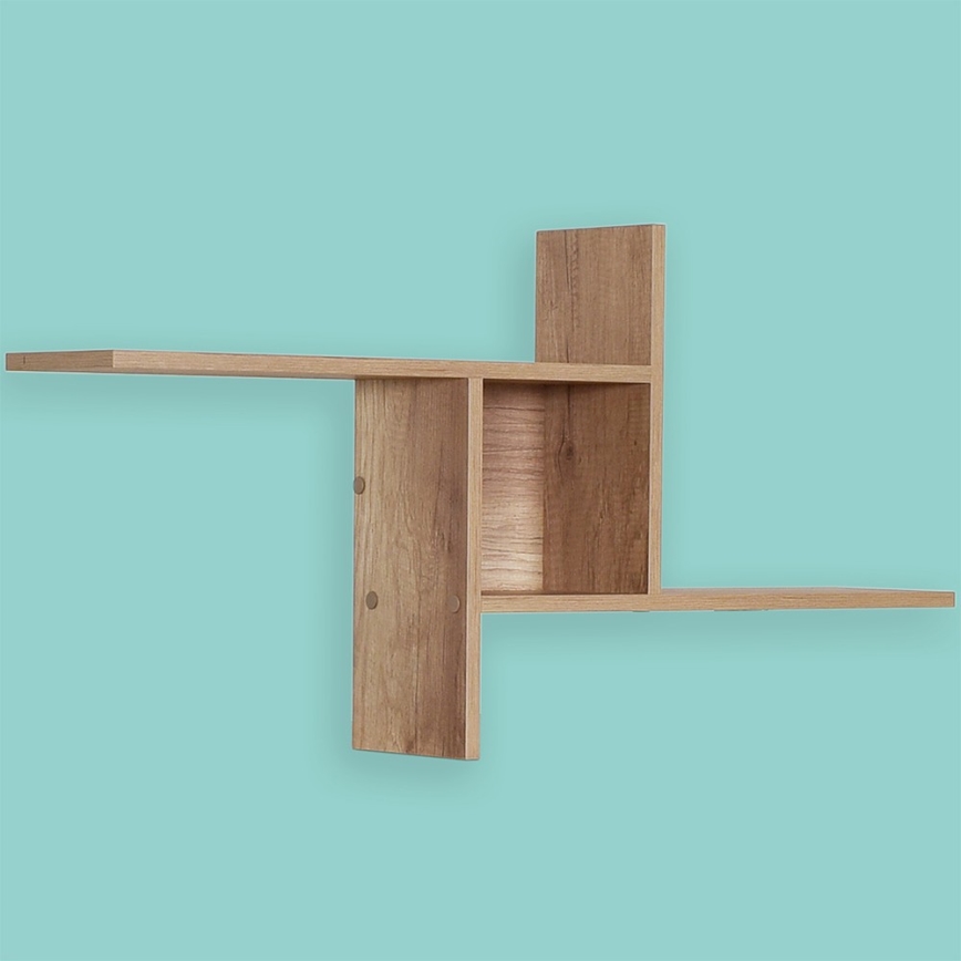 Wall shelf 50x100 cm brown