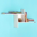Wall shelf 50x100 cm shiny white