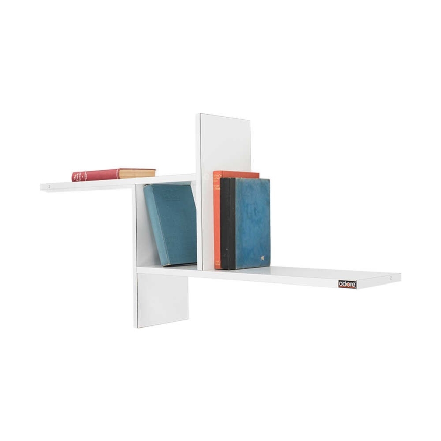 Wall shelf 50x100 cm shiny white