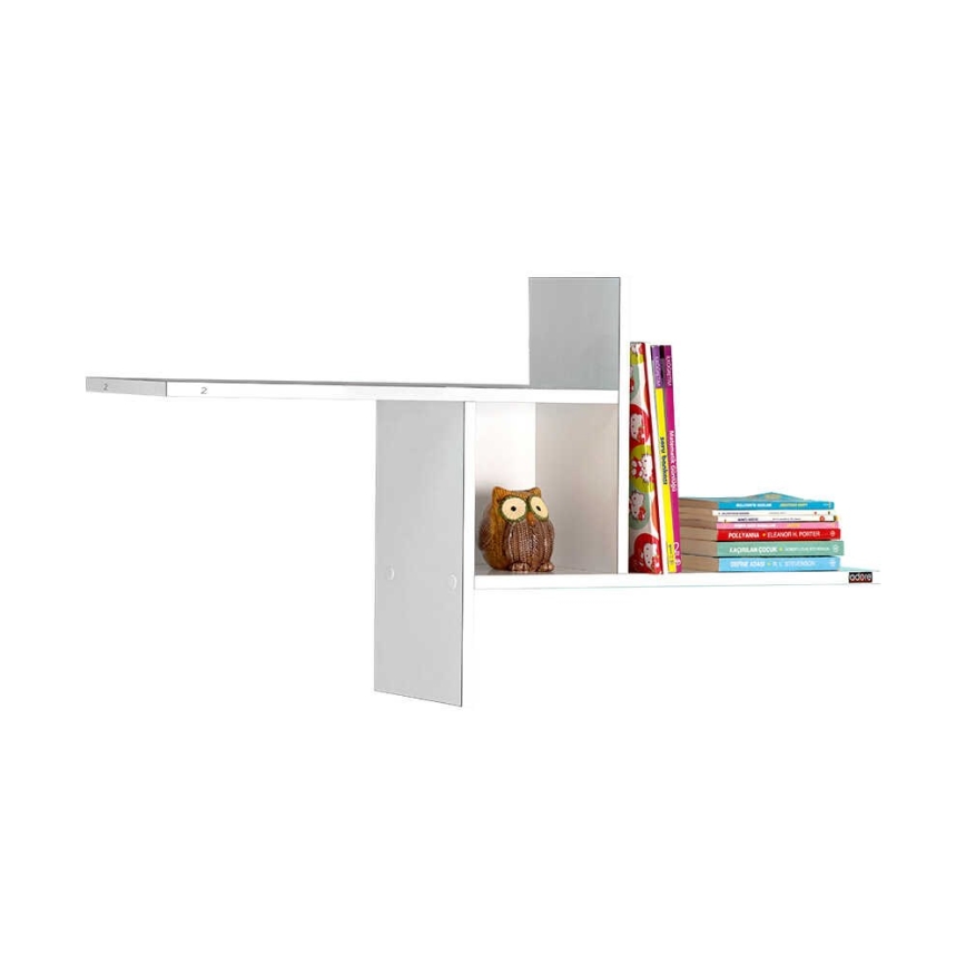Wall shelf 50x100 cm shiny white