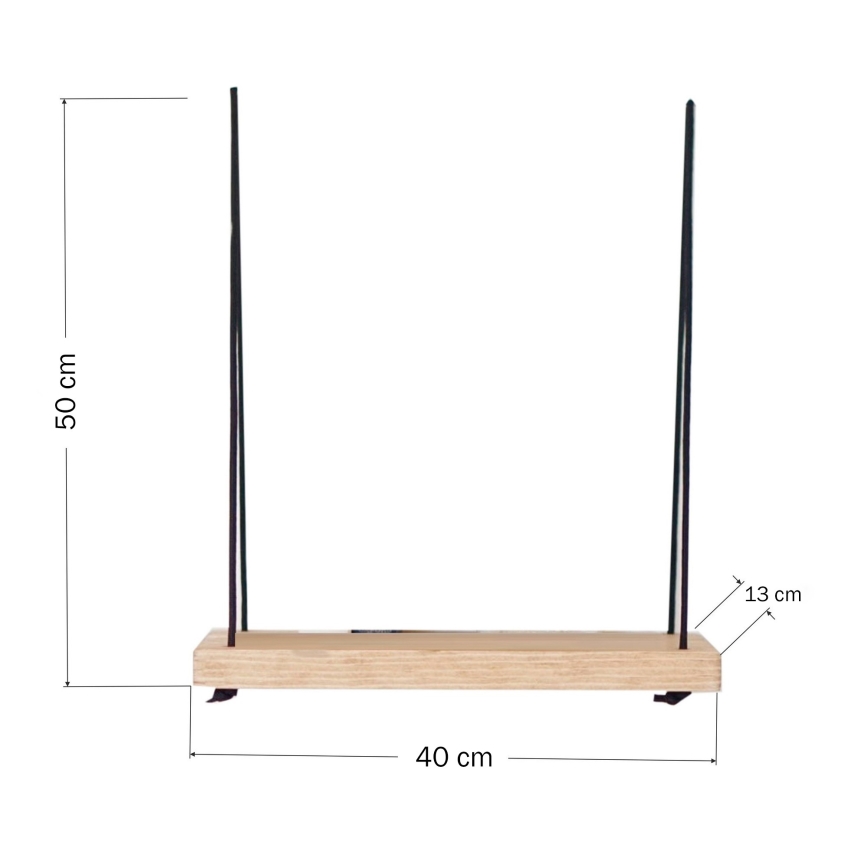 Wall shelf 50x40 cm spruce