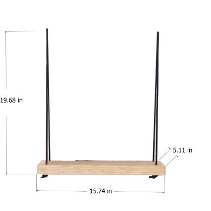 Wall shelf 50x40 cm spruce