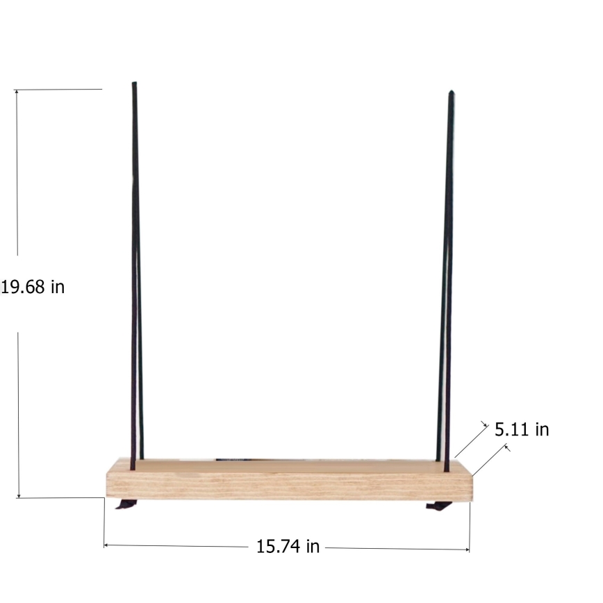Wall shelf 50x40 cm spruce