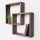 Wall shelf 51x51 cm spruce