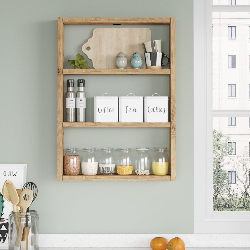 Wall shelf 60x43,2 cm pine atlantic