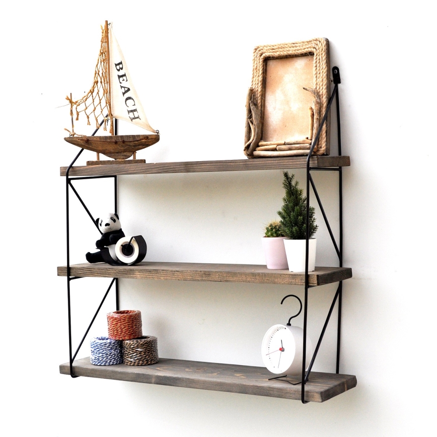 Wall shelf 60x55 cm spruce
