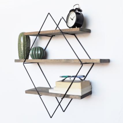 Wall shelf 60x60 cm spruce