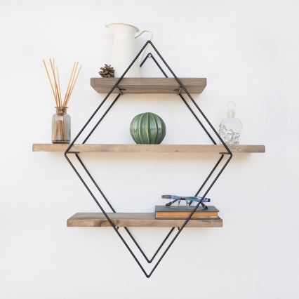 Wall shelf 60x60 cm spruce