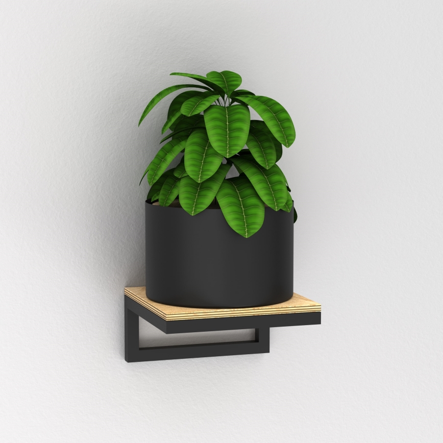 Wall shelf 9x18 cm