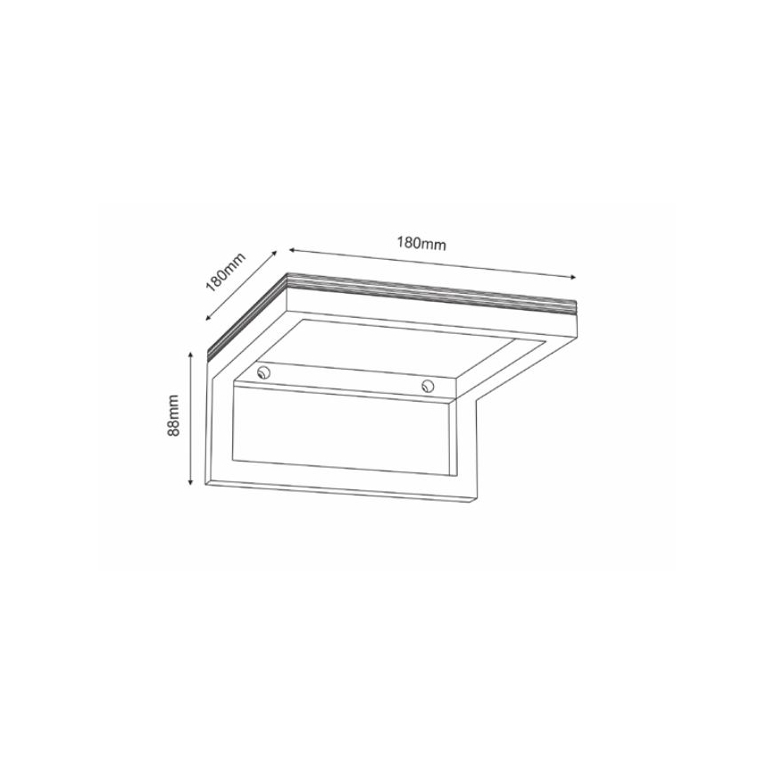 Wall shelf 9x18 cm