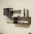 Wall shelf AFRO 51x90,6 cm white/brown