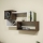 Wall shelf AFRO 51x90,6 cm white/brown