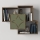 Wall shelf ARCO 73x79,2 cm brown/green