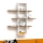 Wall shelf ARDO 101x96 cm white/brown