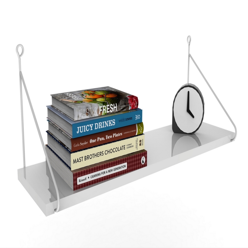 Wall shelf ARMONI 20x72 cm white
