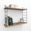 Wall shelf ARMONI 58x72 cm beige/brown