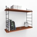 Wall shelf ARMONI 58x72 cm brown/black