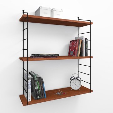 Wall shelf ARMONI 85x72 cm brown/black