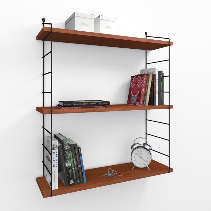 Wall shelf ARMONI 85x72 cm brown/black