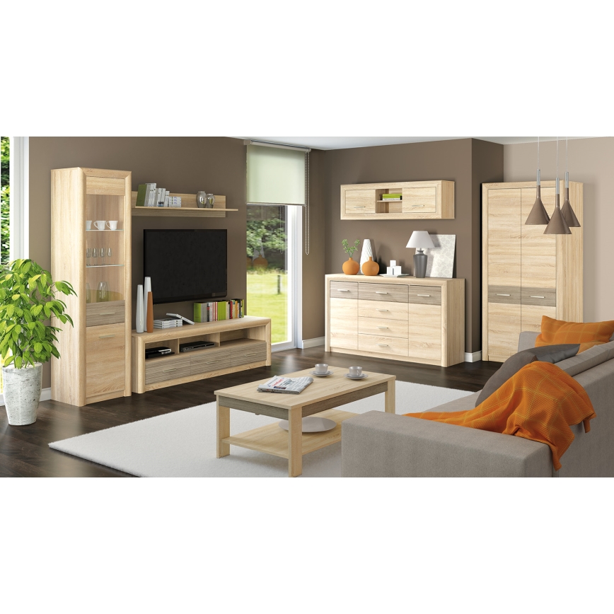 Wall shelf ARNIKA 24x92 cm oak sonoma