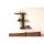 Wall shelf BAHRO 90x111 cm anthracite/brown