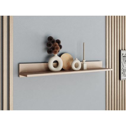 Wall shelf BASIC 12x104 cm oak jackson hickory