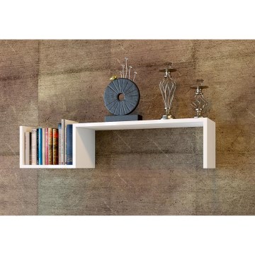 Wall shelf BIENCE 21,4x87,8 cm white