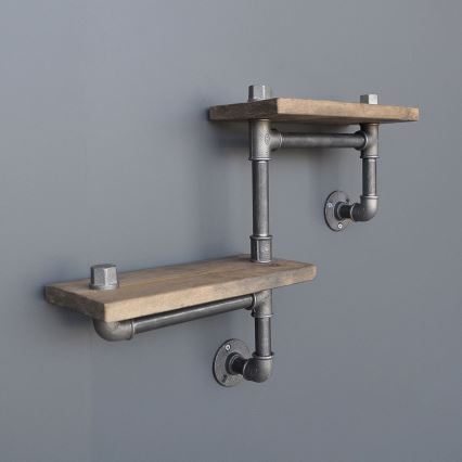 Wall shelf BORURAF 30x55 cm spruce